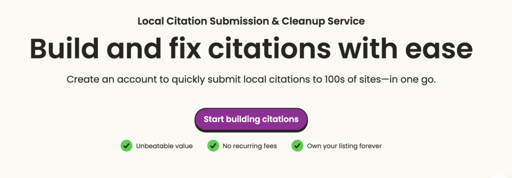 Best Local SEO Tools - BrightLocal Citation Builder