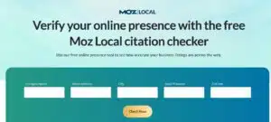 Best Local SEO Tools - Moz Check Listing