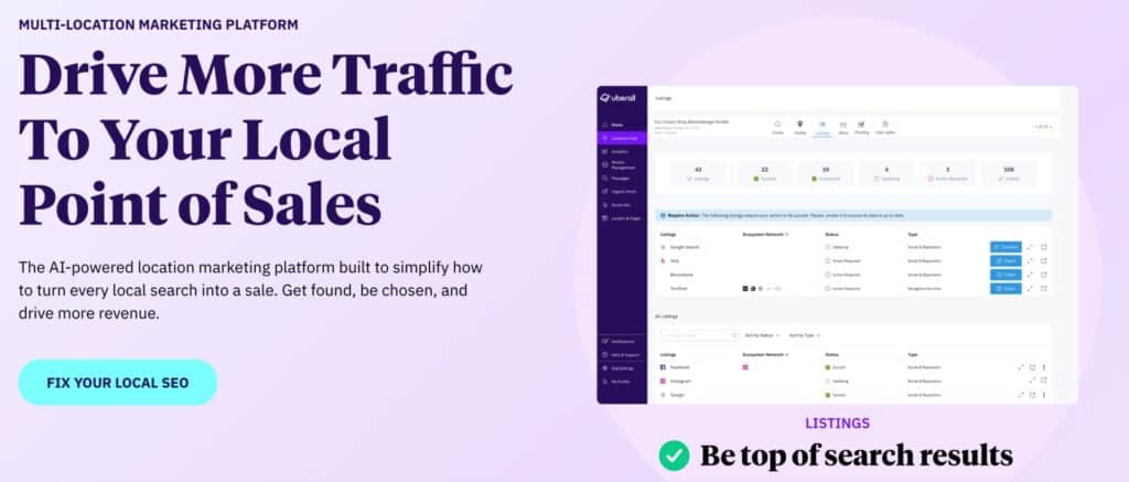 Best Local SEO Tools - Uberall