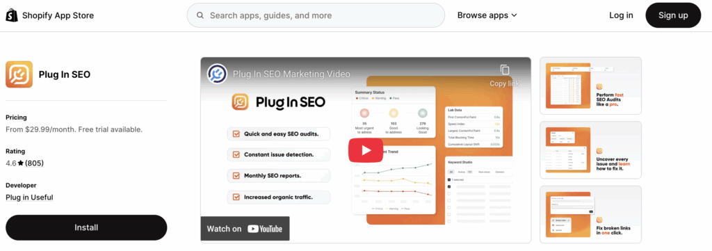 Top 10 Shopify SEO Tools & Apps in 2025 - Plug In SEO