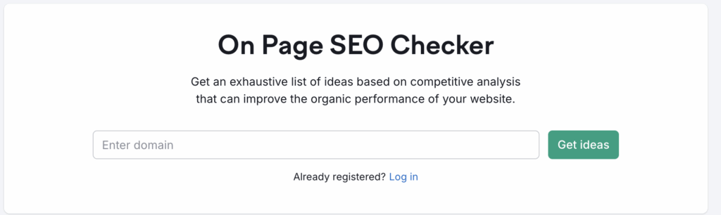Best on-page SEO tools - Semrush