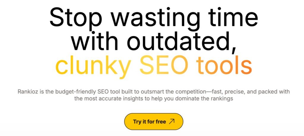 Best SEO Tools for beginners - Rankioz